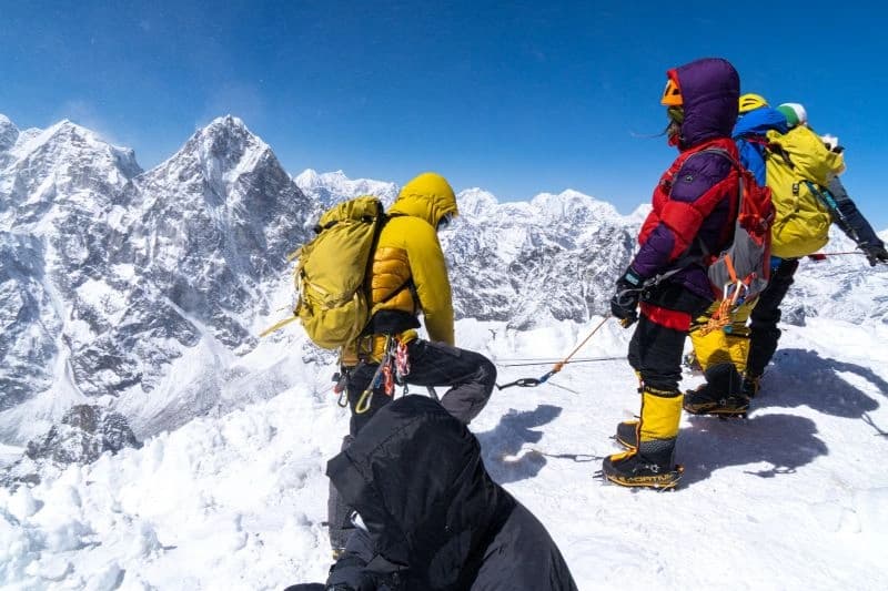 Lobuche East Peak (6,119m) with EBC