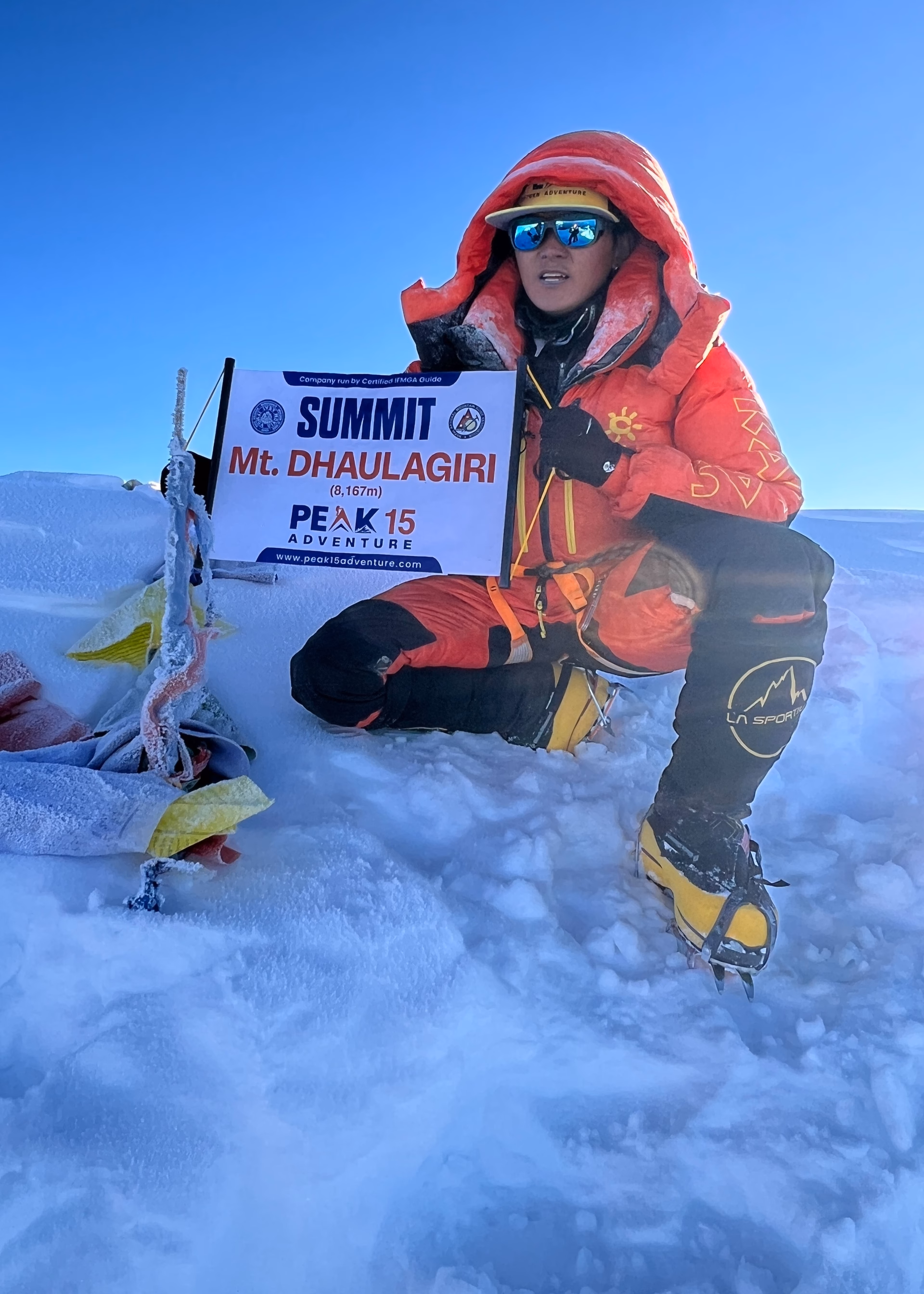 Pemba Tashi Sherpa on Dhaulagiri Summit