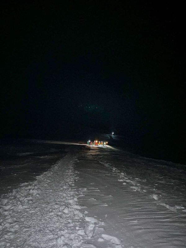 manaslu summit approch in the night